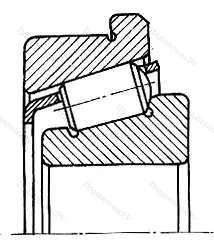Подшипник  32226R (67526) размер 130x230x67,75 от производителя  SKF
