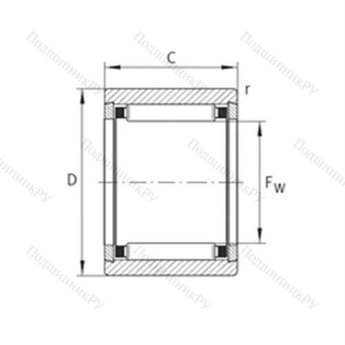 Подшипник игольчатый радиальный NK 7/10-TN-XL