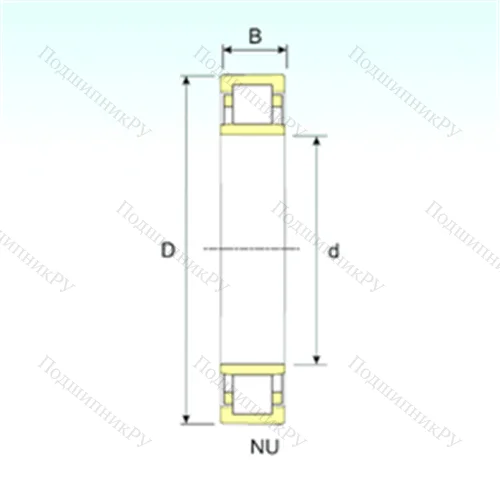Подшипник роликовый радиальный NU 20/630 от производителя  ISB
