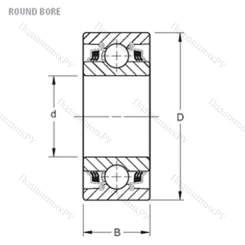 Подшипник шариковый радиальный W 210PP 2 от производителя  TIMKEN