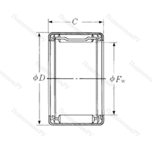 Подшипник игольчатый радиальный FJLTT-1014