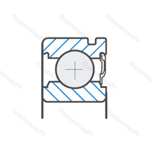 Подшипник шариковый радиальный AB 40587S 02