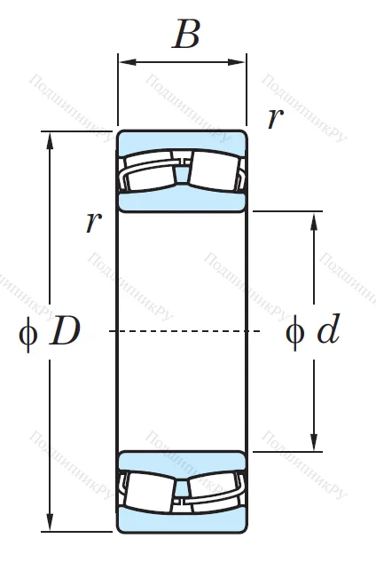 Сферический роликовый подшипник 22326 RHRW 33