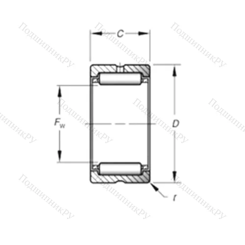 Подшипник игольчатый радиальный HJ-8811248