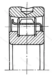 Подшипник NJ 222EC размер 110x200x38 от производителя  SKF