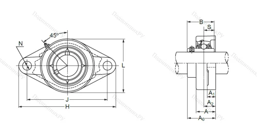 Подшипниковый узел UCFL 210 в Нижневартовске