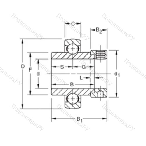 Подшипник шариковый радиальный SM 1204KB от производителя  TIMKEN