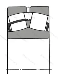 Модификация подшипника 4053124 размер 120x180x60 ГПЗ-34