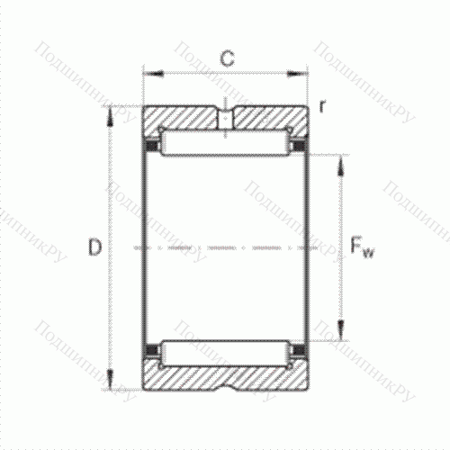 Подшипник роликовый игольчатый NK 19/20